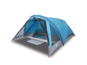 Tente de camping de cabine 4 personnes bleu imperméable shl66394