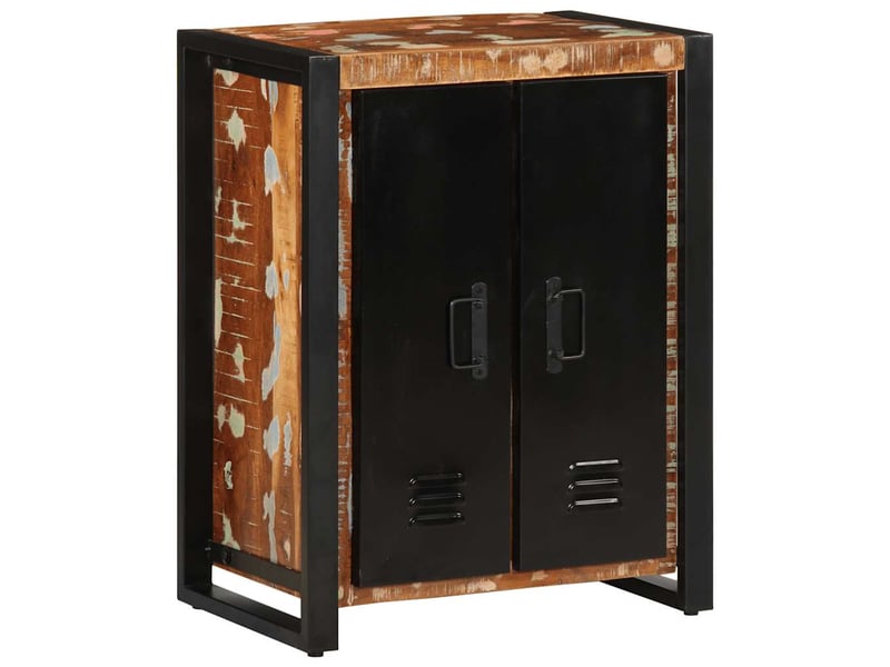  Buffet - bahut - meuble de rangement multicolore 55x35x70 cm bois massif récupération  - Conforama B