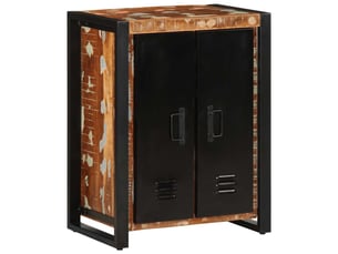 Buffet - bahut - meuble de rangement multicolore 55x35x70 cm bois massif récupération