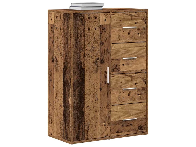  Buffet - bahut - meuble de rangement bois ancien 60 x 31 x 84 cm bois d'ingénierie  - Conforama C