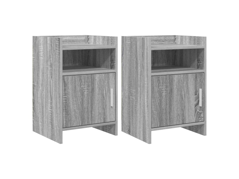  Tables de chevet - cabinet de chevet - table de nuit 2 pc sonoma gris 40 x 36 x 60 cm  - Conforama A