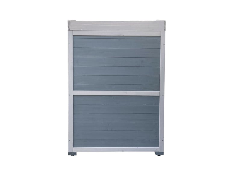  Table de jardin avec élément bas et plan de travail 99,7 cm gris 16_0002398  - Conforama D
