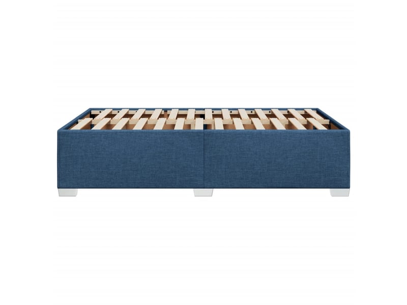  Lit double- lit adulte -  cadre de lit sans matelas bleu 120x200 cm tissu  - Conforama D