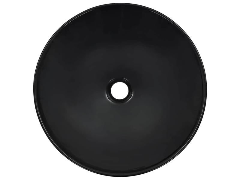  Lavabo de bain, vasque à poser 41x12,5 cm céramique noir cf65625  - Conforama D