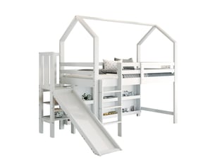 Lit surélevé 90x200 cm <strong></strong>  <strong></strong> coloris blanc