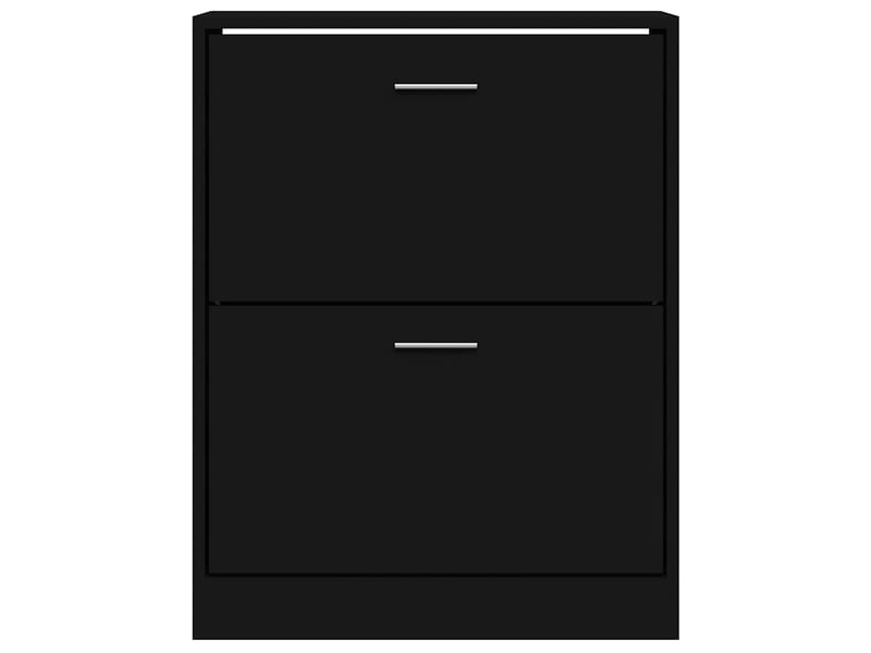  Meuble à chaussure, armoire à chaussures noir 63x24x81 cm bois d'ingénierie  - Conforama D