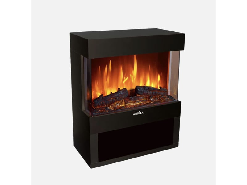  Chauffage soufflant céramique fabrilamp columbia 1800 w noir, effet cheminée 279821809 - Conforama C
