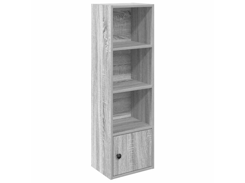  Bibliothèque, meuble de rangement salon sonoma gris 31x24x102 cm bois d'ingénierie  - Conforama A