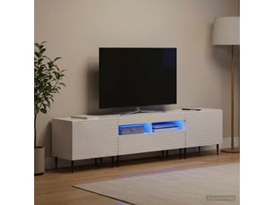 Meuble tv coloris blanc  <strong></strong>  <strong></strong>