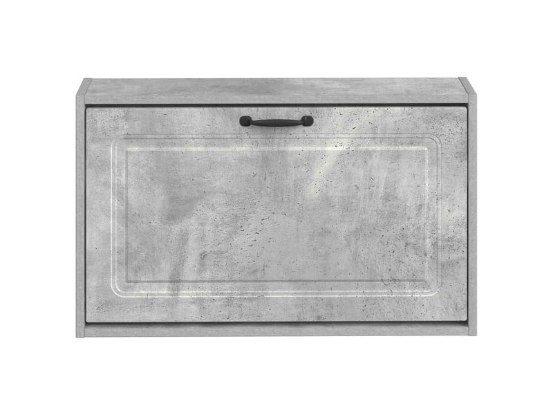  Meuble à chaussures mural, armoire à chaussures utrecht 71x17x43 cm gris béton  - Conforama D