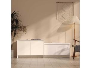 Meuble tv coloris blanc 146.5 cm <strong></strong>  <strong></strong>