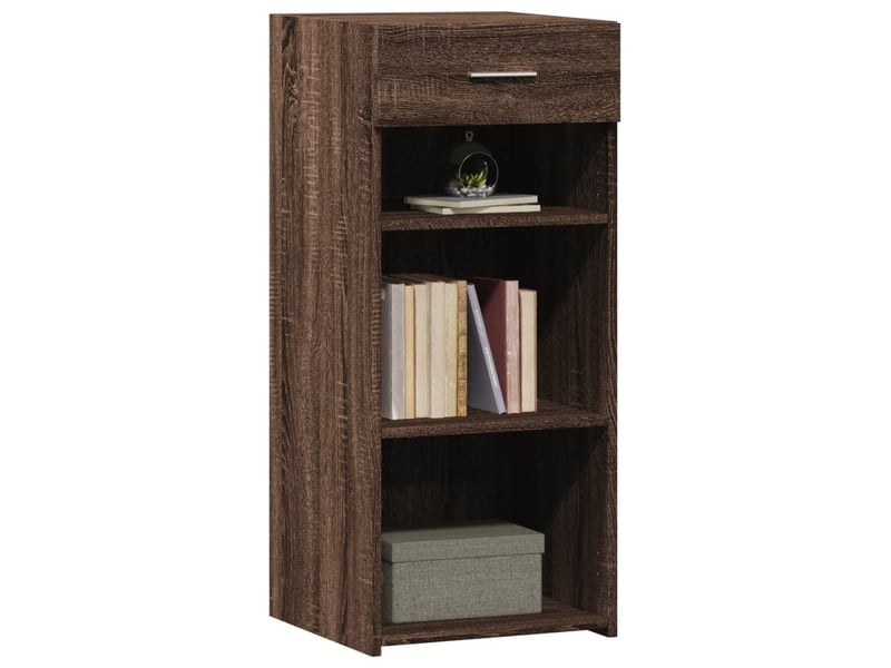  Buffet - bahut - meuble de rangement chêne marron 40x42,5x93 cm bois d'ingénierie  - Conforama C