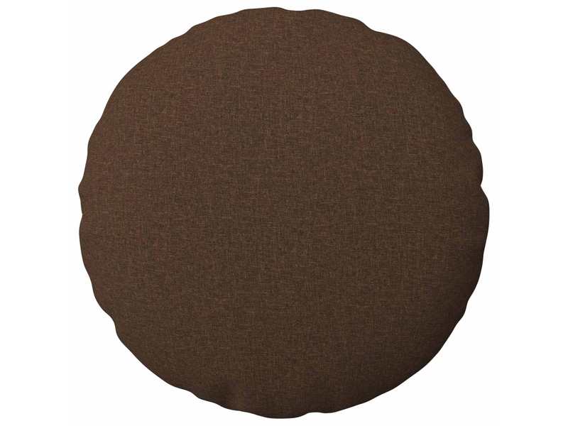 Lot de 6 housses de coussin heerlen marron ø 60 cm tissu cf49693  - Conforama A