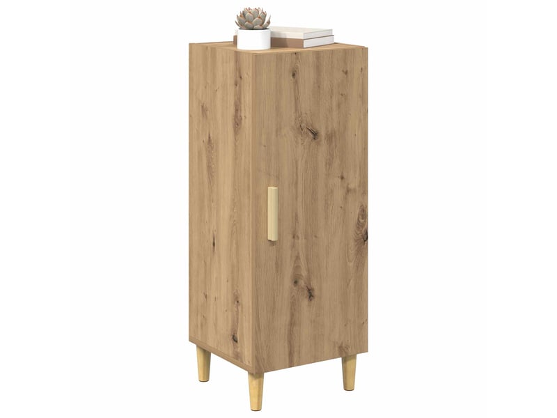 Buffet - bahut - meuble de rangement chêne artisanal 34,5 x 34 x 90 cm bois d'ingénierie - Conforama C