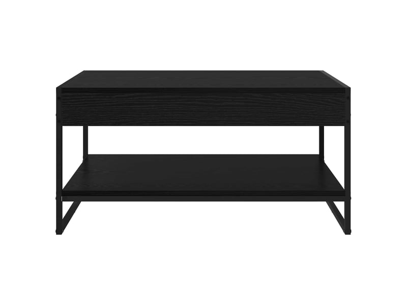  Table basse - table de salon - table à thé chêne noir 80 x 50 x 40 cm bois d'ingénierie  - Conforama E