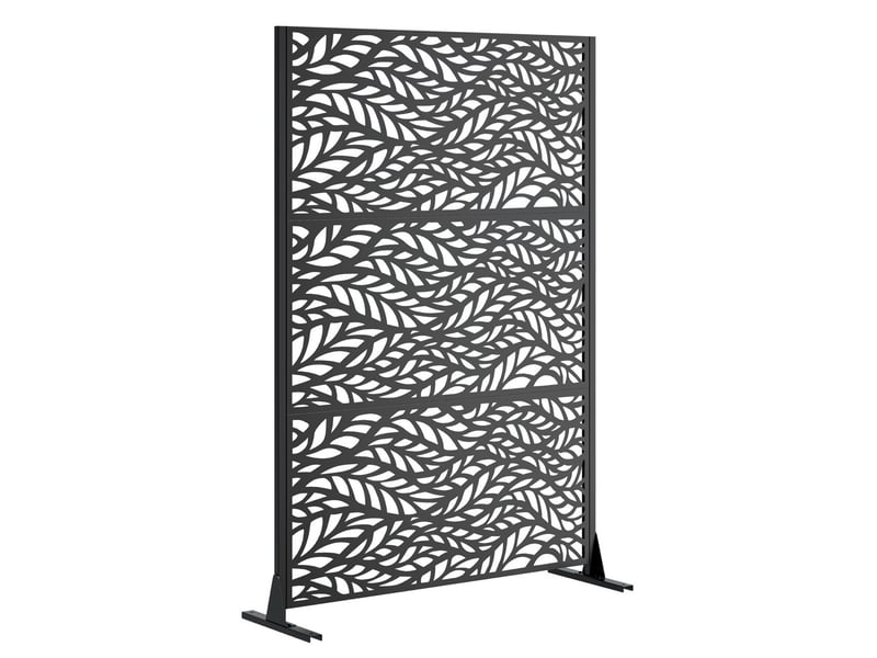  Brise-vue 116x183 cm autoportant métal noir  - Conforama A