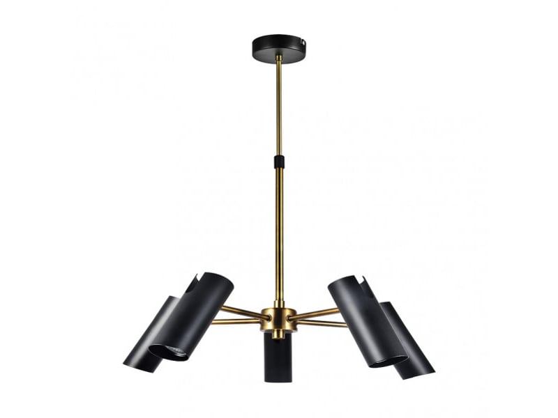  Fabrilamp marrakech, lampe, moderne, 5xgu10, noircuir, 36-58 x 58 x 58 cm 154255009 - Conforama A