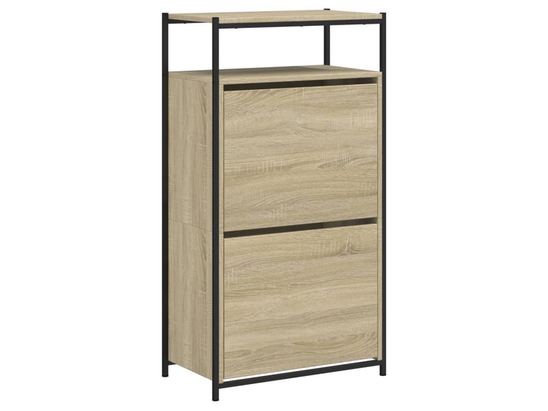  Meuble à chaussures, armoire à chaussures chêne sonoma na  - Conforama D