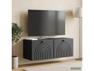 Meuble tv coloris noir 78.5 cm <strong></strong>  <strong></strong>
