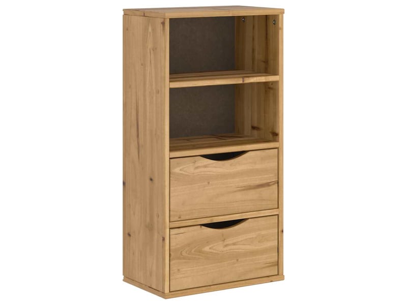  Meubles tv 5 pcs modulaires avec rangement 79 x 24 x 40 cm en bois de pin massif miel 02_0055990  - Conforama E