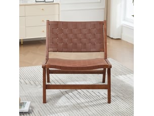 Fauteuil fixe <strong>MODFU</strong> <strong></strong> Résine tressée marron vendu A l'unité