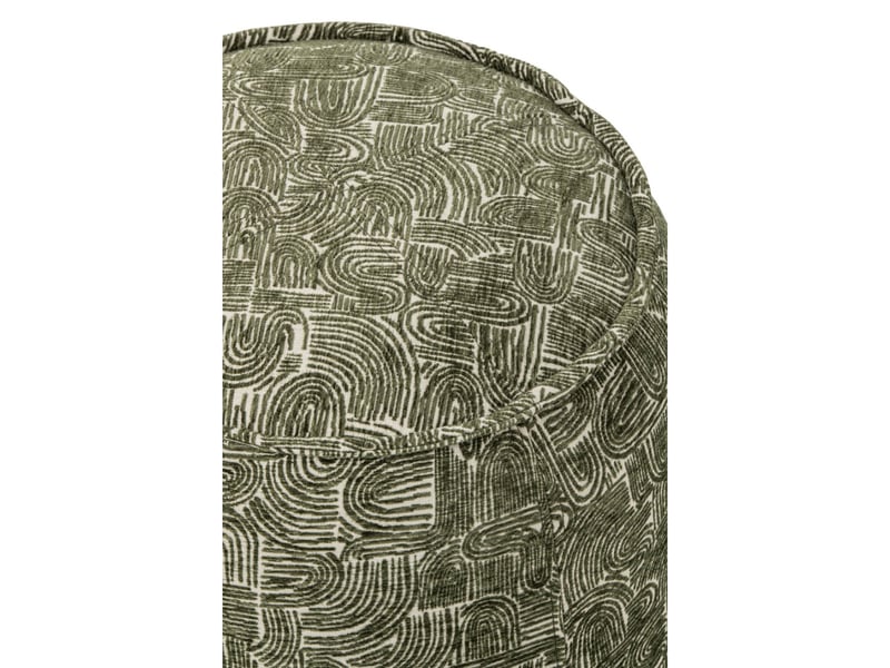  Pouf design à motifs margo 50cm vert foncé  - Conforama B