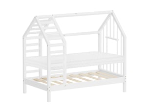 Lit cabane 70x140 cm <strong>ML-DESIGN</strong>  <strong>ECD Germany GmbH</strong> coloris blanc