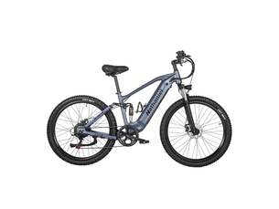 Vtt électrique tout suspendu nathaniel syr03, 27,5 longue autonomie, gris