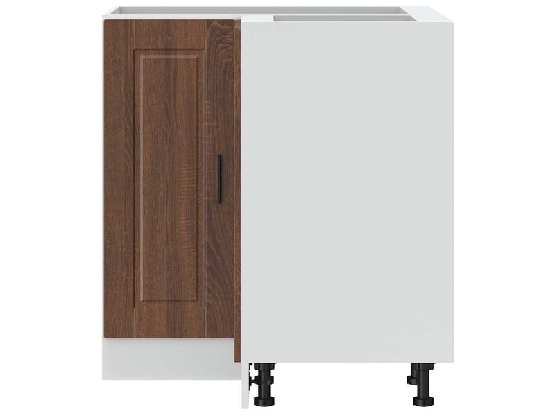  Armoire d'angle de cuisine porto chêne marron bois d'ingénierie  - Conforama E