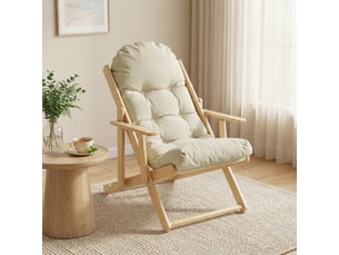 Fauteuil relax manuel Tissu blanc