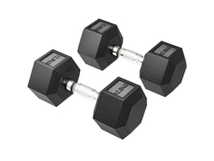 Haltères à poignée moletée, haltères en fonte, 2 x 12,5 kg pour la maison, la salle de sport et la musculation