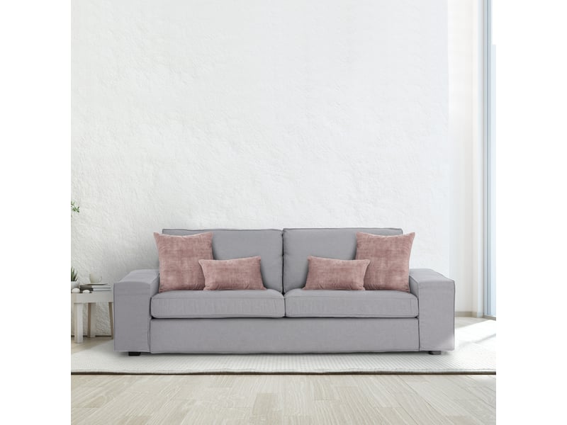 Housse de coussin carrée turin 45 x 45 cm (2 pièces) sans garniture  - Conforama C