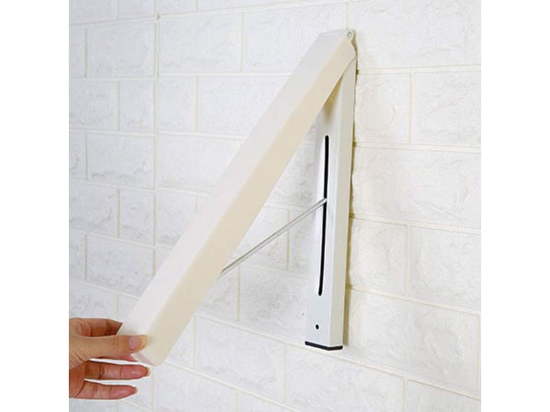  Cintre mural pliable en aluminium,support vêtements rétractable,crochet étendoir escamotable gain de place - porte-manteau mural pratique  - Conforama D