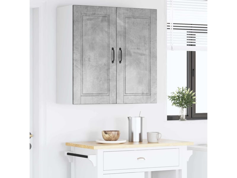  Armoire de cuisine gris béton 80x31x80cm bois d'ingénierie shl4914  - Conforama D