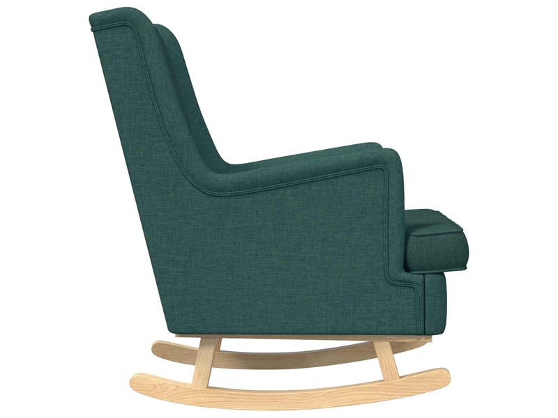  Vidaxl chaise à bascule vert foncé 62 x 80 x 85 cm tissu  - Conforama E