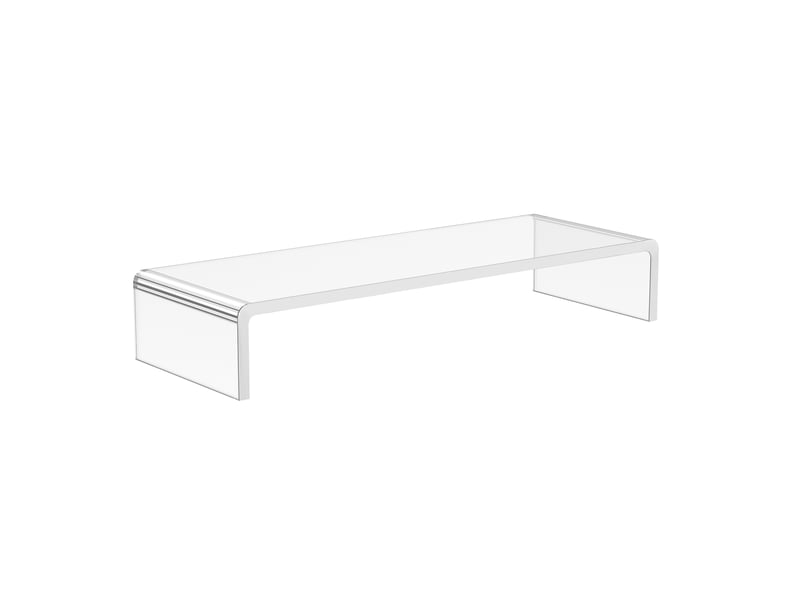  Support d’écran ergonomique avec rangement clavier - lpospi - acrylique transparent, 53 × 19 × 9 cm  - Conforama A