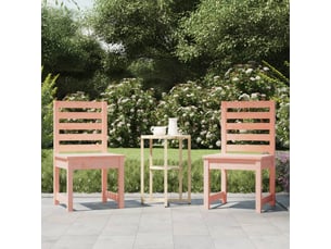 Lot de 2 chaise de jardin | chaise d'extérieur 50x48x91,5 cm bois massif de douglas