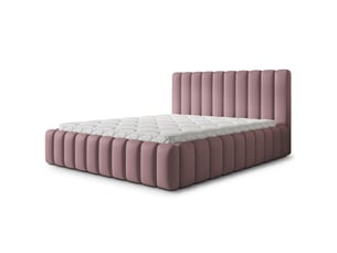 Lit coffre 140x200 cm <strong>MASSENO</strong>  <strong></strong> coloris rose