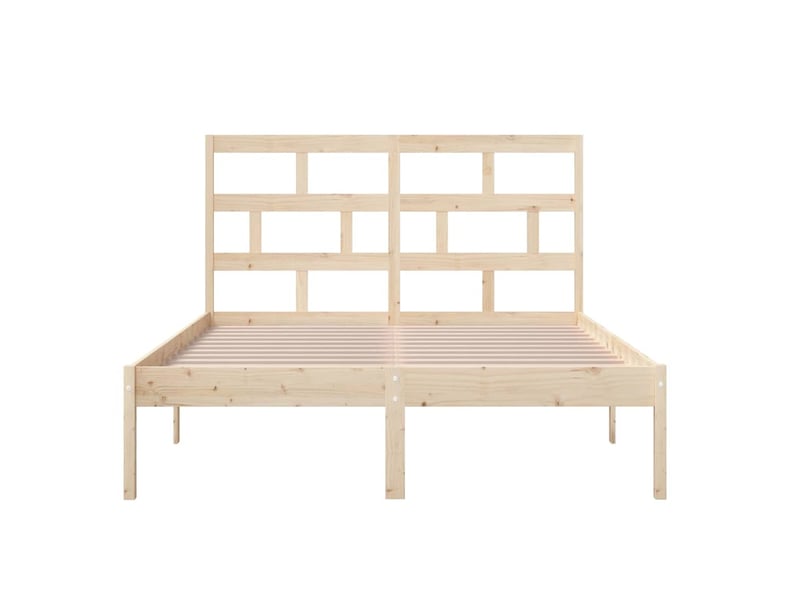  Lit double- lit adulte -  cadre de lit sans matelas bois massif 120x200 cm  - Conforama C