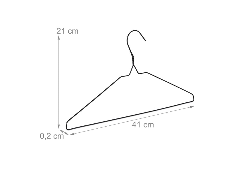  Lot de 48 cintres en métal mince avec barre à pantalon optimisation espace dressing en métal argenté 13_0015925  - Conforama B