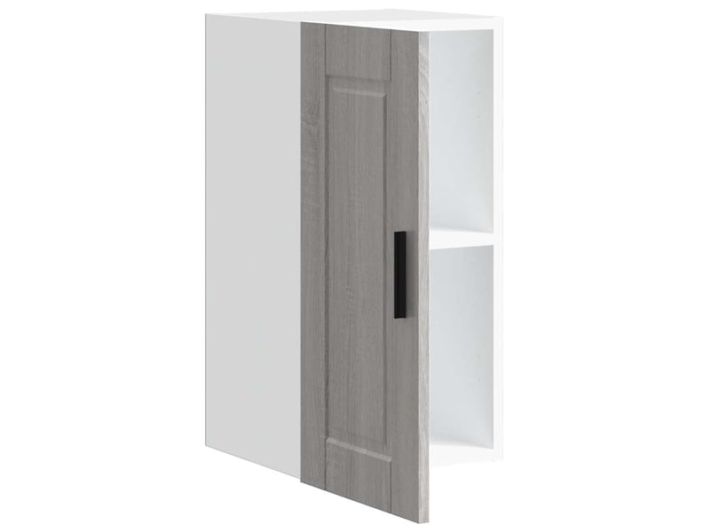 Meuble de rangement, armoire murale de cuisine porto sonoma gris bois d'ingénierie shl5061 - Conforama E