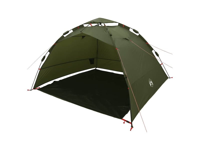  Tente de pêche, tente de camping 4 personnes vert olive libération rapide shl71169  - Conforama A