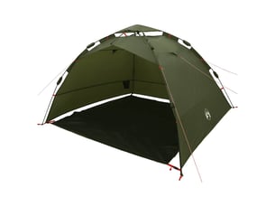 Tente de pêche, tente de camping 4 personnes vert olive libération rapide shl71169