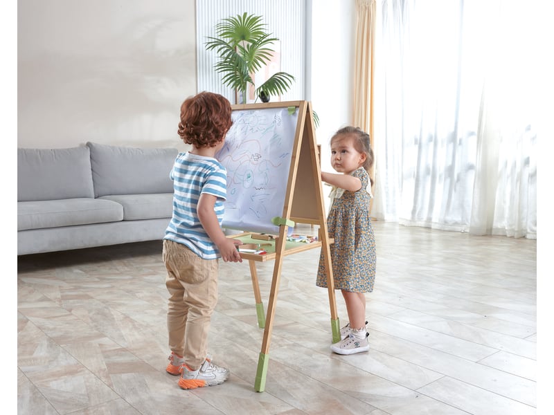  Hape - tableau 2 en 1 en bambou  - Conforama C