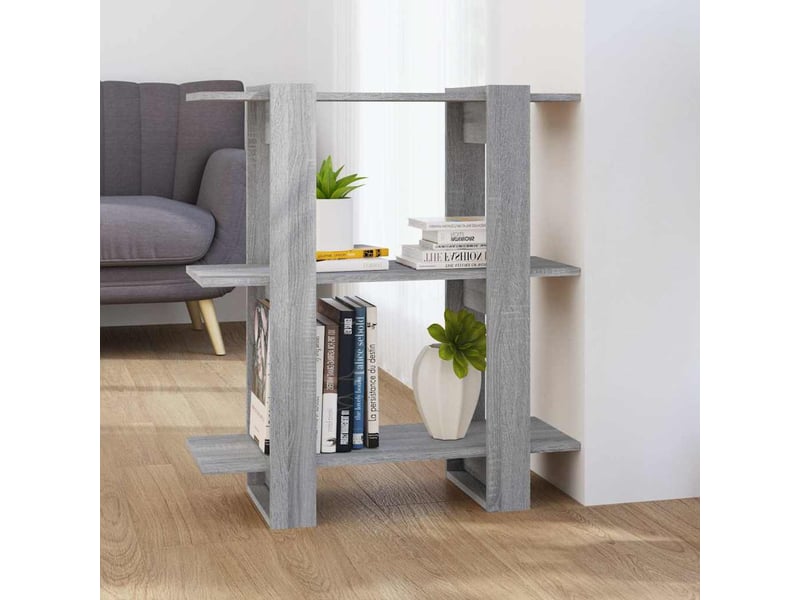  Bibliothèque, séparateur de pièce sonoma gris 80x30x87 cm  - Conforama B