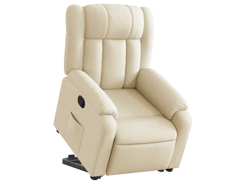  Fauteuil inclinable salon, fauteuil relax crème tissu shl68653  - Conforama C