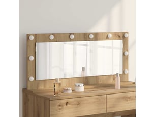 Miroir rectangulaire à fixer coloris marron <strong></strong> <strong></strong> - 100 cm x 45 cm