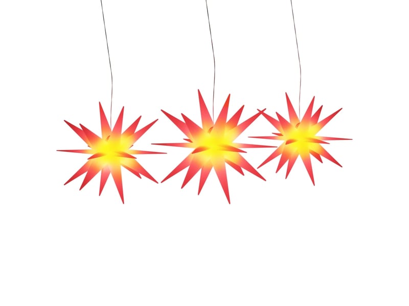  Lumières de noël avec led 3 pcs pliable rouge  - Conforama A