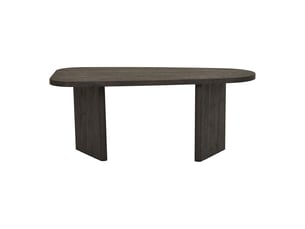 Melo - table basse en mdf marron foncé 100x50x41 cm
