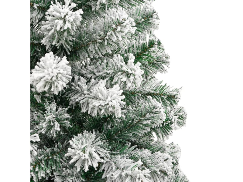  Sapin de noël - arbre de noël artificiel à charnières avec neige floquée 210 cm  - Conforama E